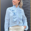 Blouse roesel - TUR230007 licht blauw