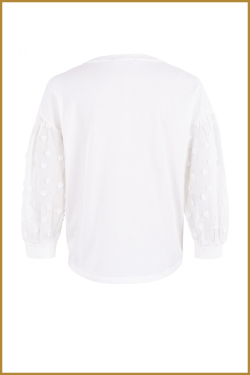 Moscow - Shirt LM Beate - MOS230015 Off-white base solid - Afbeelding 2