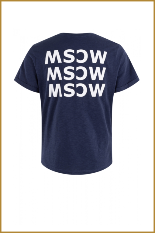 Moscow - Shirt KM There - MOS230018 navy blue solid - Afbeelding 2
