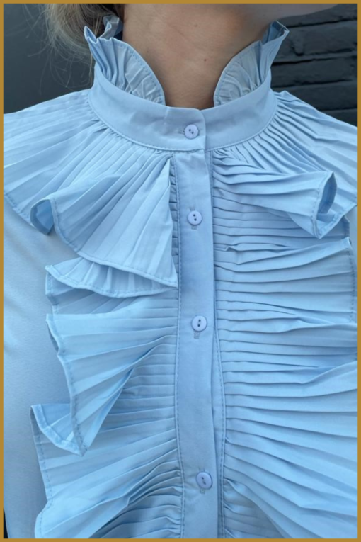 Blouse roesel - TUR230007 licht blauw