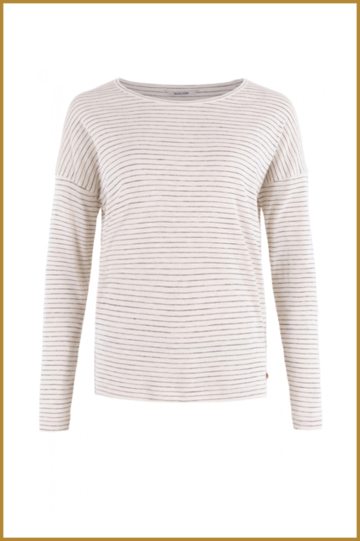 Moscow - Shirt LM Doli - MOS230014 Off-white base stripe - Afbeelding 2