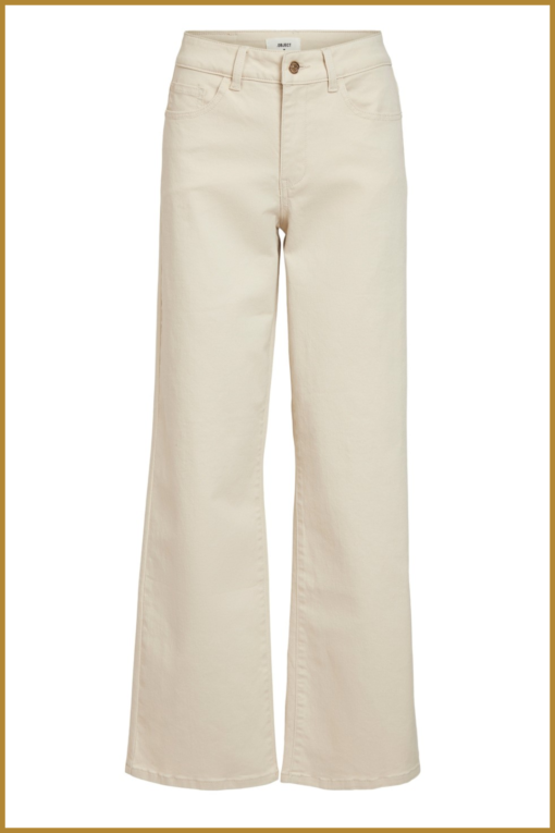 Object - OBJMARINA twill jeans - OBJ230036 sandshell - Afbeelding 2