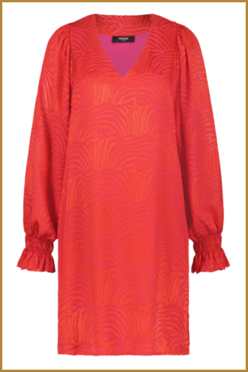 Freebird - Dress Xeni - FRE230005 red - Afbeelding 3