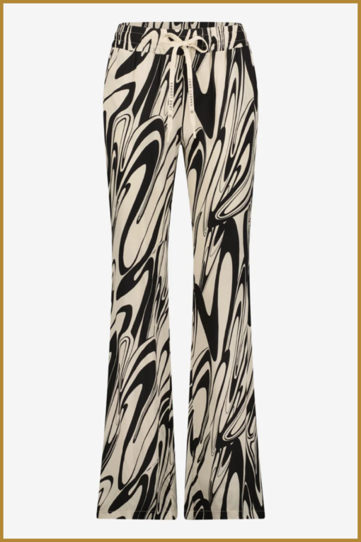 Pants Carola - JAN230014 black/beige