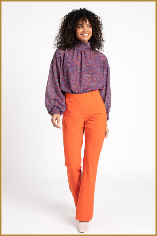 Studio Anneloes - Flair bonded trousers - STU230004 orange