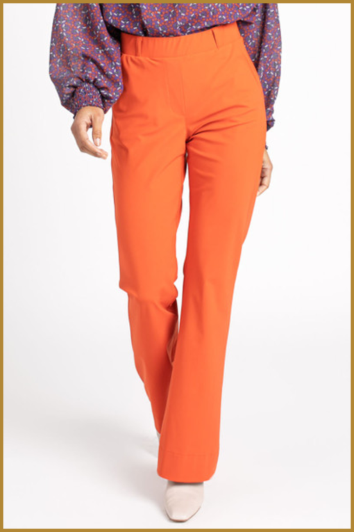 Studio Anneloes - Flair bonded trousers - STU230004 orange