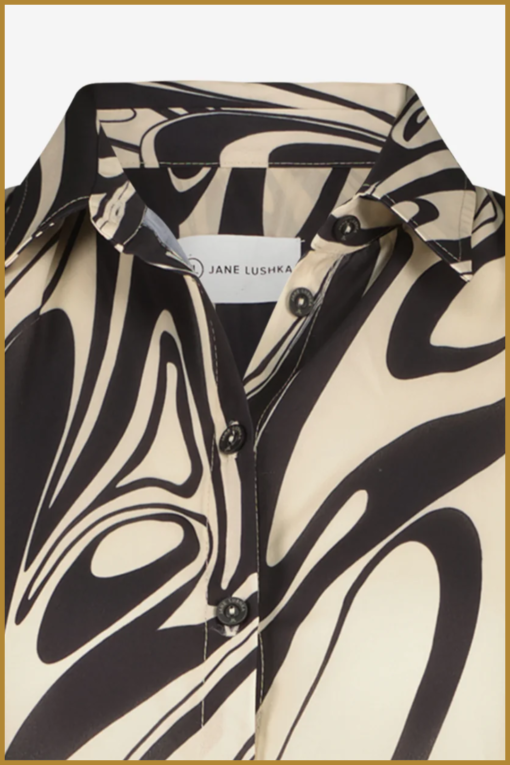 Blouse Romy - JAN230013 black/beige