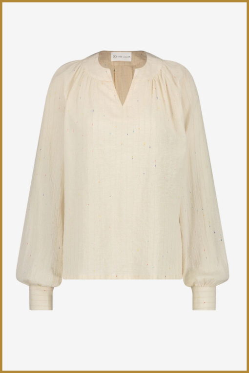 Jane Lushka - Blouse Wia - JAN230007 ecru - Afbeelding 2