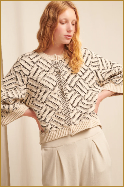 Cardigan - JAN230008 beige