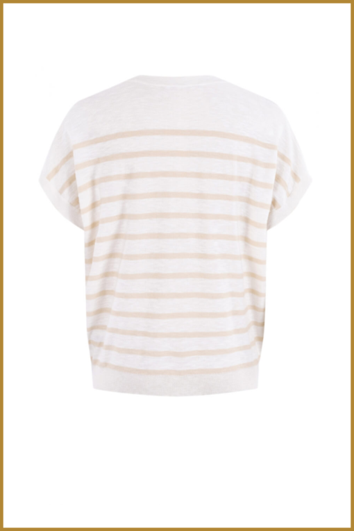 Gilet Kamaria - MOS230010 sand stripe - Afbeelding 3