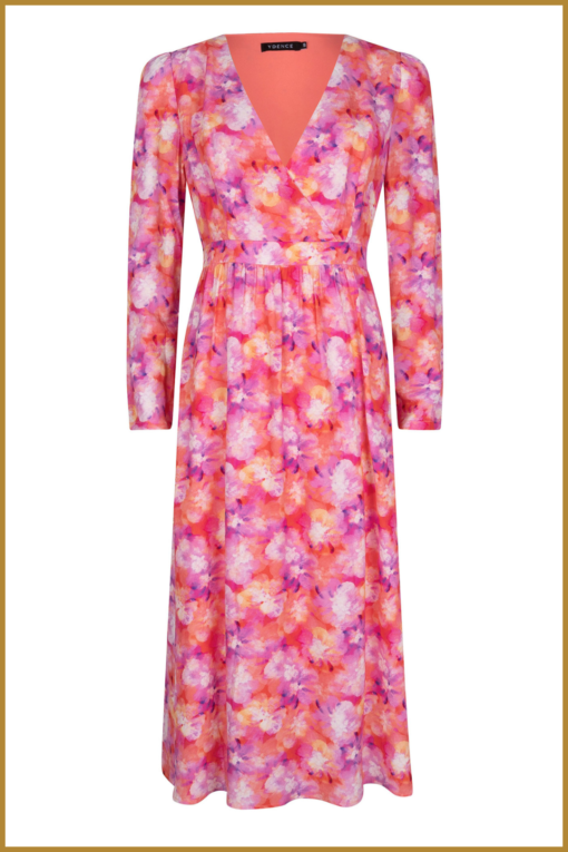 Ydence - Dress Rhode - YDE230005 peach print