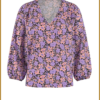 Studio Anneloes - Zaria flower shirt - STU230010 lila