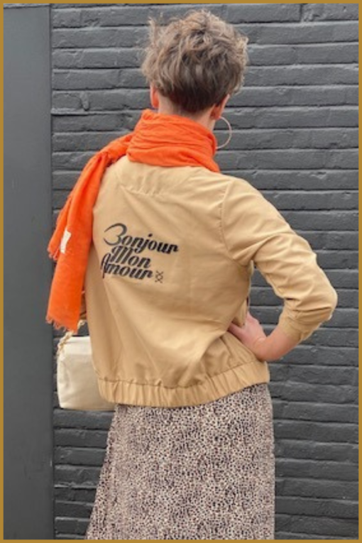 Sneakerdresses - Jacket sand - SNE230009 print black - Afbeelding 2