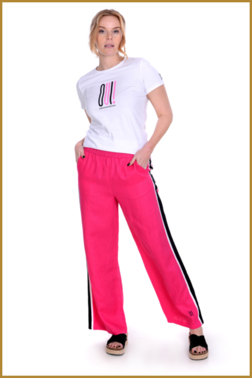 Sneakerdresses - Pants linnen - SNE230012 pink