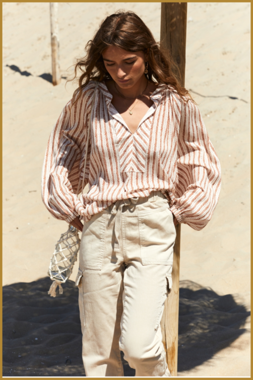 Broek Marcia - MOS230008 sand solid - Afbeelding 2