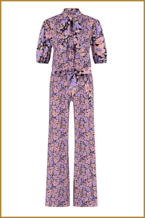 Studio Anneloes - Lyra flower jumpsuit - STU230012 lila - Afbeelding 2