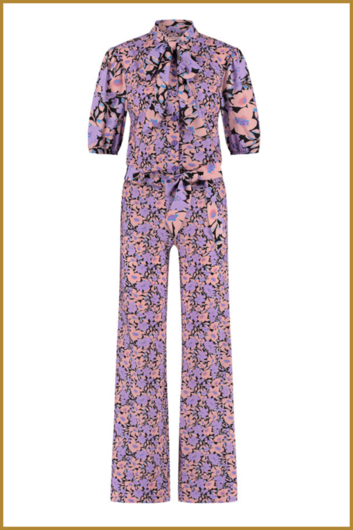 Studio Anneloes - Lyra flower jumpsuit - STU230012 lila