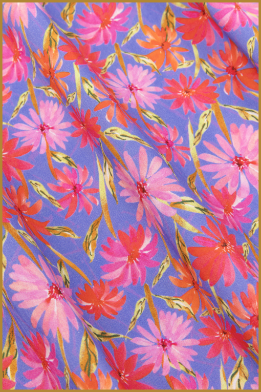 Ydence - Top Pheli - YDE230015 blue flower - Afbeelding 2