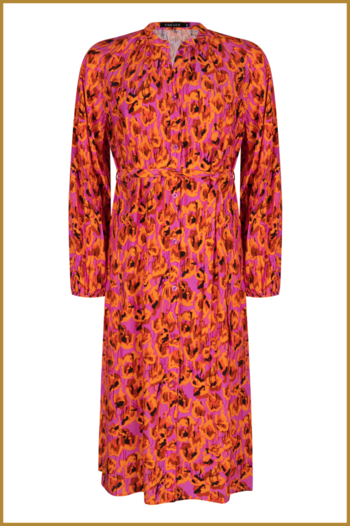 Ydence - Dress Cleo - YDE230004 purple flower - Afbeelding 2