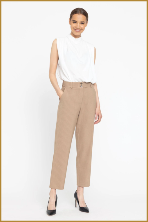 Broek Daphne - FIU230002 light brown