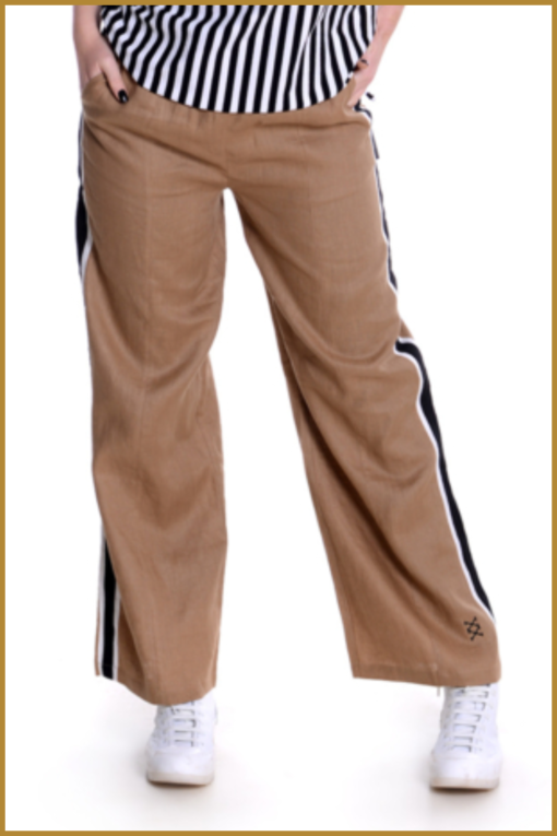Sneakerdresses - Pants linnen - SNE230011 sand - Afbeelding 2
