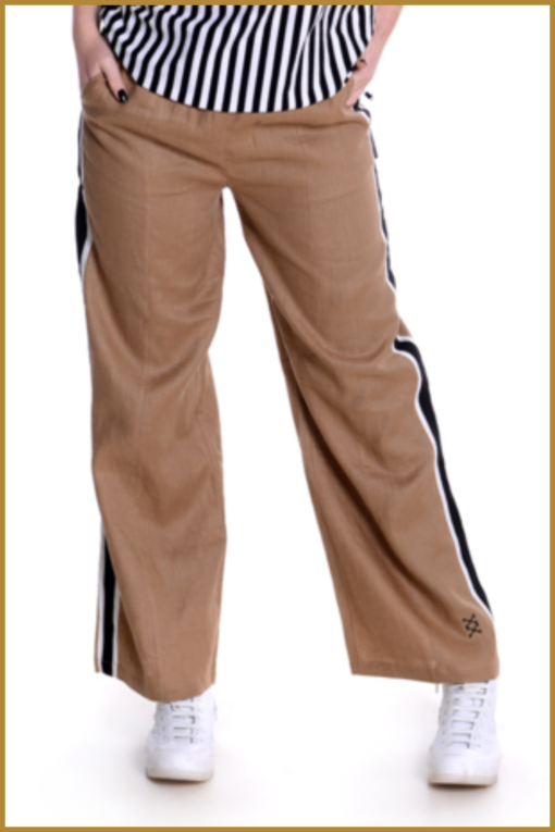 Sneakerdresses - Pants linnen - SNE230011 sand