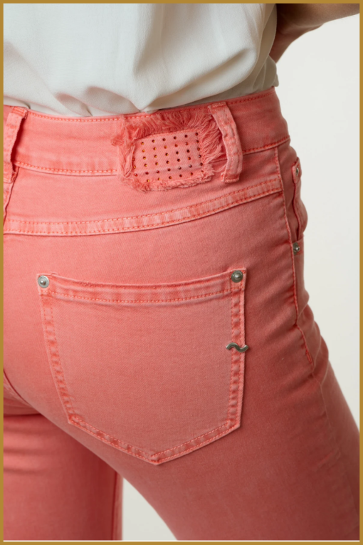 Jeans cropped Camilla - BIA220018 coral - Afbeelding 2