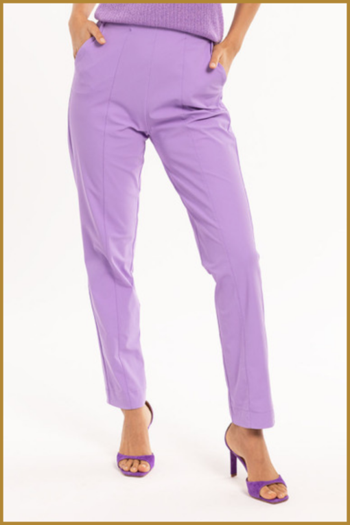 Studio Anneloes -  Archie bonded trousers - STU230013 lila