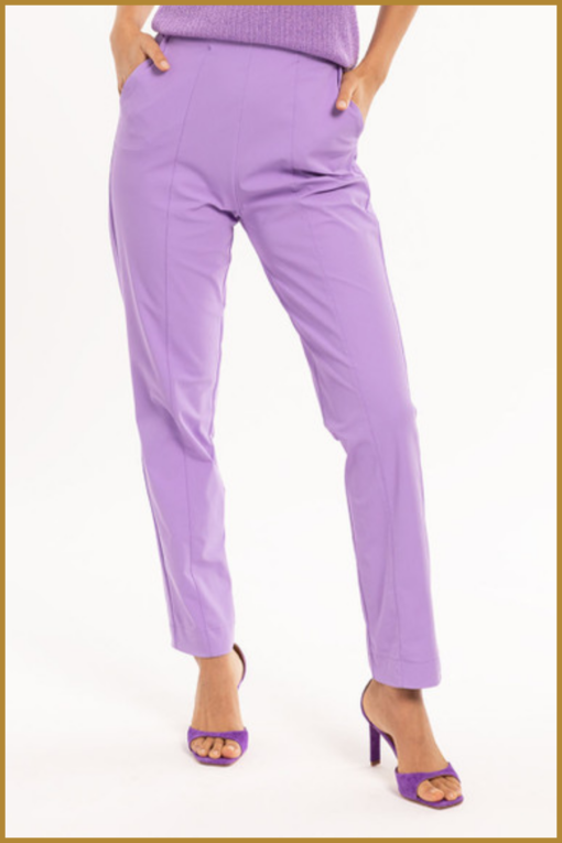 Studio Anneloes - Archie bonded trousers - STU230013 lila