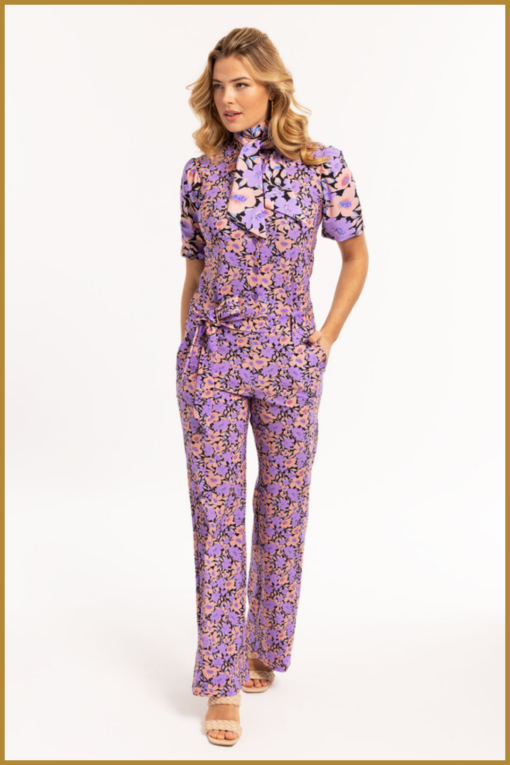 Studio Anneloes - Lyra flower jumpsuit - STU230012 lila