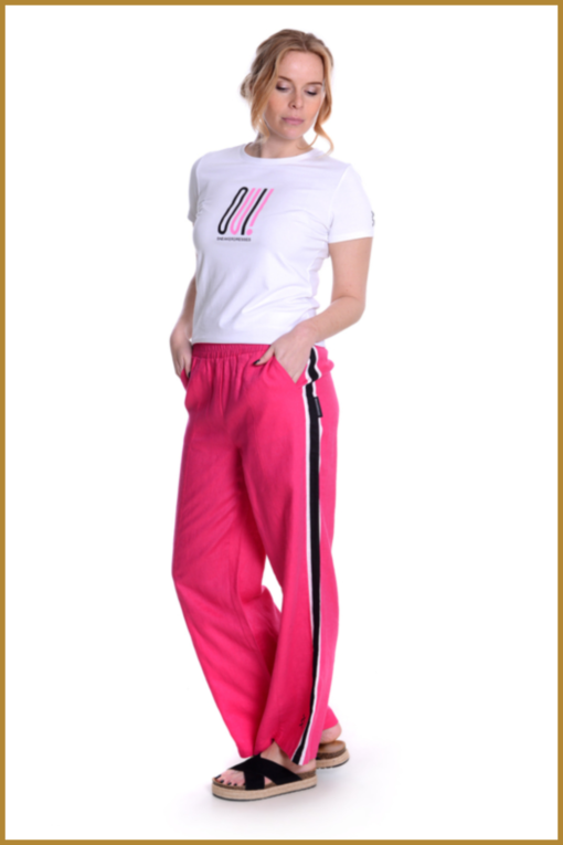 Sneakerdresses - Pants linnen - SNE230012 pink