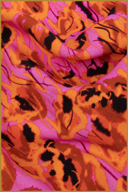 Ydence - Blouse Rian - YDE230009 purple flower - Afbeelding 2