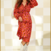 Ydence - Dress Cleo - YDE230004 purple flower
