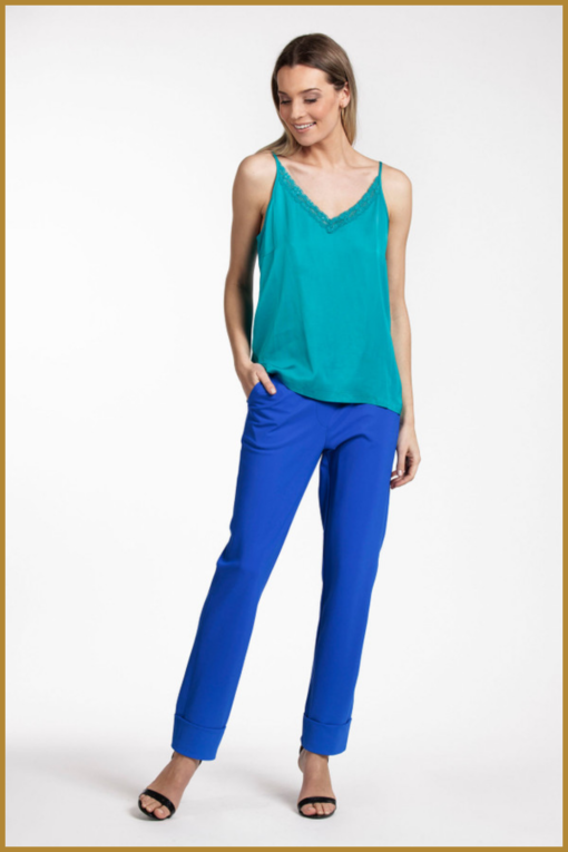 STUDIO ANNELOES - Anna bonded trousers - sky- STU230024 - Afbeelding 2