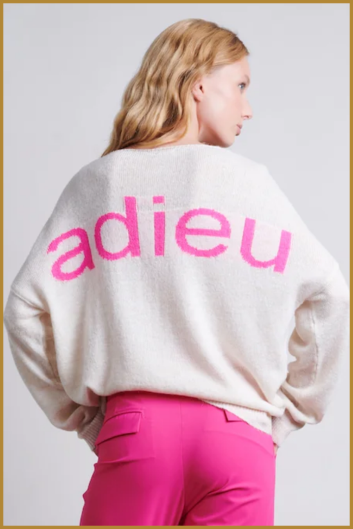 Jane Lushka - Pullover Grace pu - JAN230023 off white - Afbeelding 2