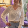 INUZ - Blouse Mila ecru - INU230043