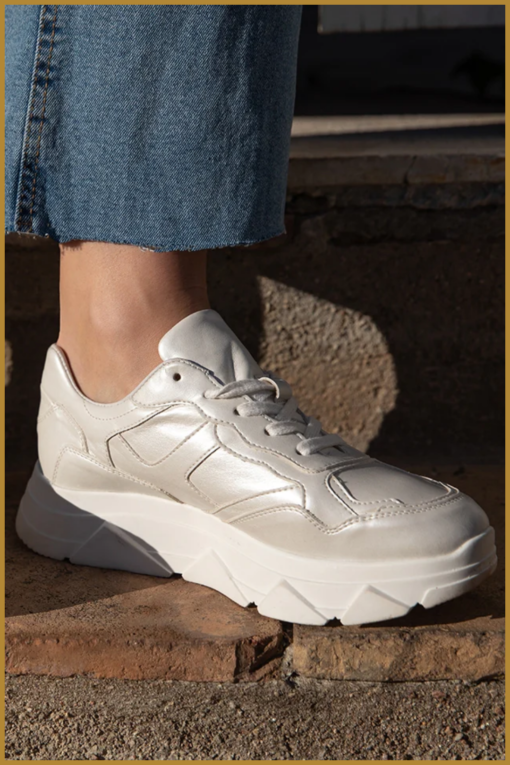 TANGO -  Kady fat 10-ds white metallic - TAN230005 - Afbeelding 2