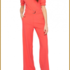 ZIP73 - Jumpsuit v-hals - ZIP230014 koraal