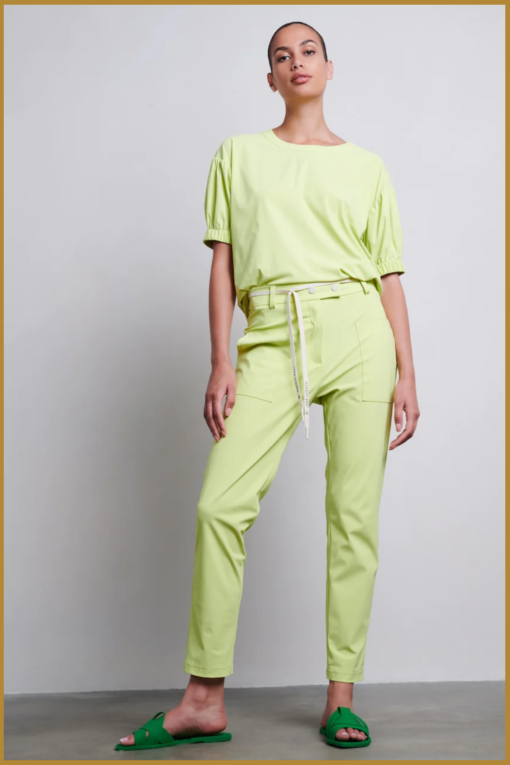 Jane Lushka - Pants Bery - JAN230030 lime - Afbeelding 2