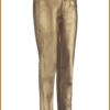 STUDIO ANNELOES - Mita faux leather trousers gold - STU230039