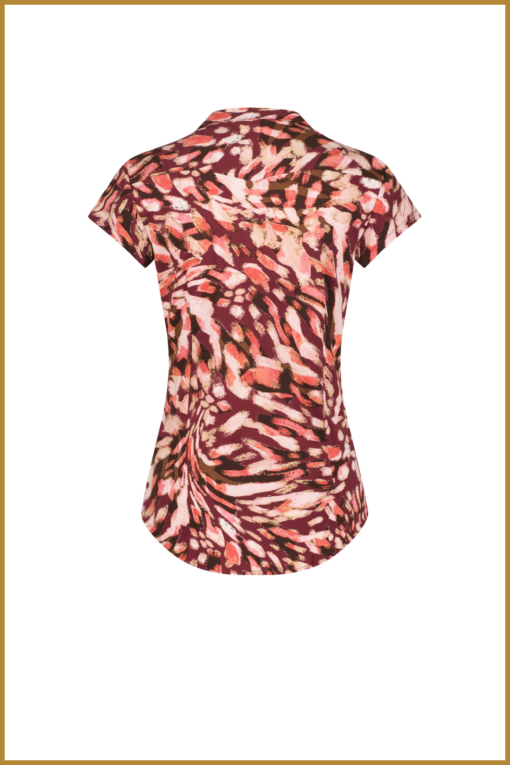 Lady Day - Blouse Suzy cap sleeve - MYP230025 pink paint - Afbeelding 2