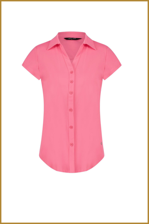 Lady Day - Blouse Suzy cap sleeve - MYP230024 hot pink