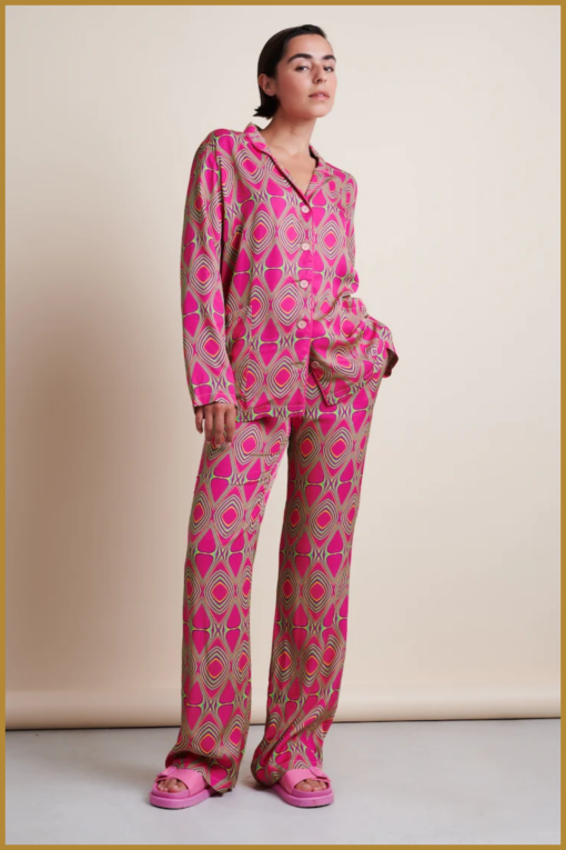 Jane Lushka - Pants Carola - JAN230025 fuxia - Afbeelding 2