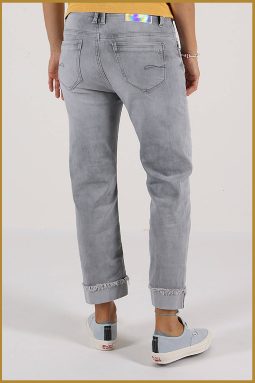 MOD - Nairobi wide leg romantic grey - MOD230006 - Afbeelding 3