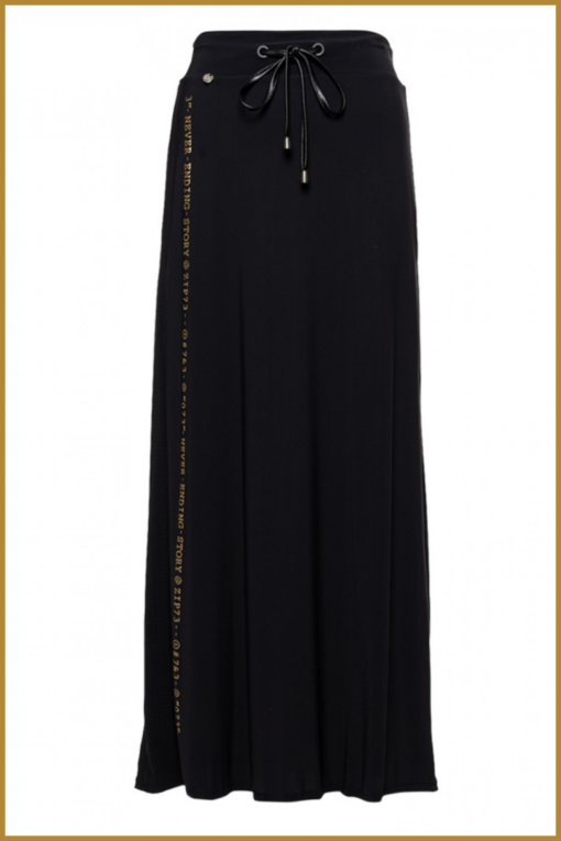 ZIP73 - Rok print - ZIP230016 zwart/goud - Afbeelding 2