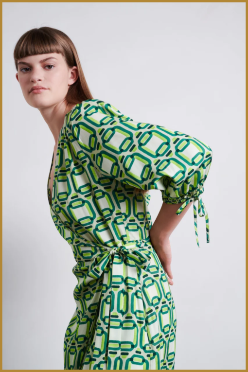 Jane Lushka - Dress Colinda - JAN230028 green lime - Afbeelding 2