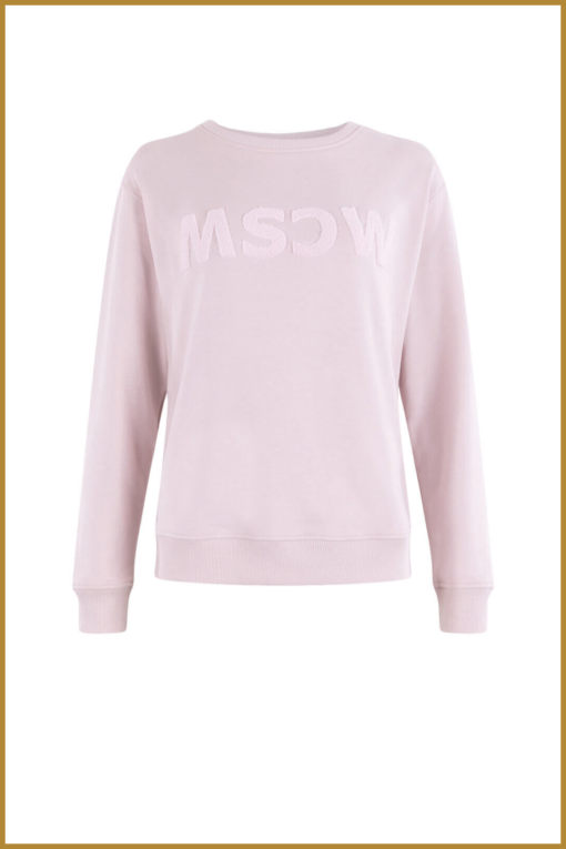 MSCW - Logosweater old pink - MOS230031 - Afbeelding 2