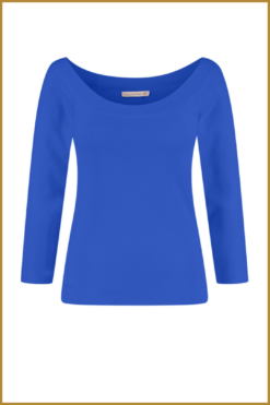 Alternative view of STUDIO ANNELOES -  Quinny bootneck pullover sky - STU230037