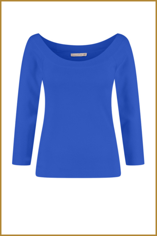 STUDIO ANNELOES -  Quinny bootneck pullover sky - STU230037 - Afbeelding 2
