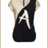 ZIP73 - Top v-hals - ZIP230017 zwart/goud